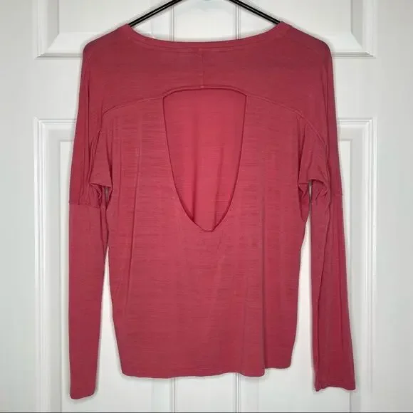 SKECHERS PERFORMANCE Women’s 3/4 Long Sleeve Backless Workout Tee Shirt XS - Picture 7 of 11